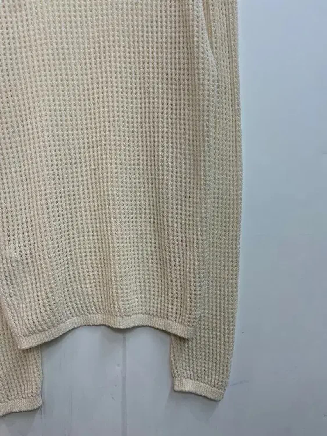 스몰 나누시카 하이넥 롱 니트 원피스 그물 니트 상품이미지8