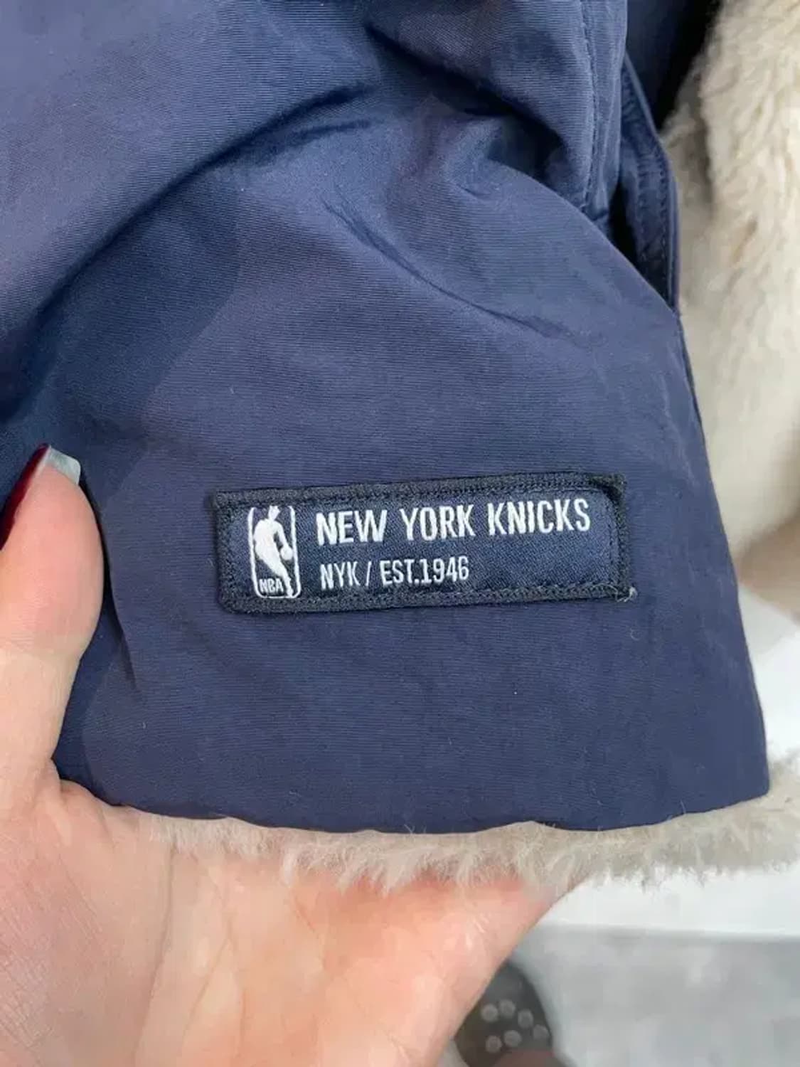 스몰 NBA 뉴욕 닉스 리버시블 퍼 후리스 후드 점퍼 상품이미지8