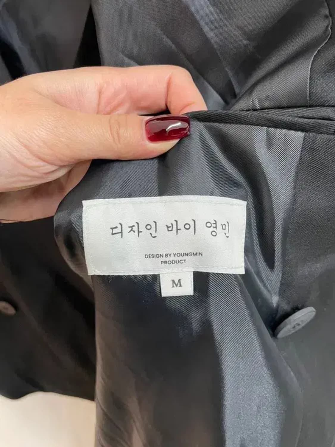 미디움 DBYM 디자인 바이 영민 더블 포켓 블레이져 자켓 블랙 상품이미지7