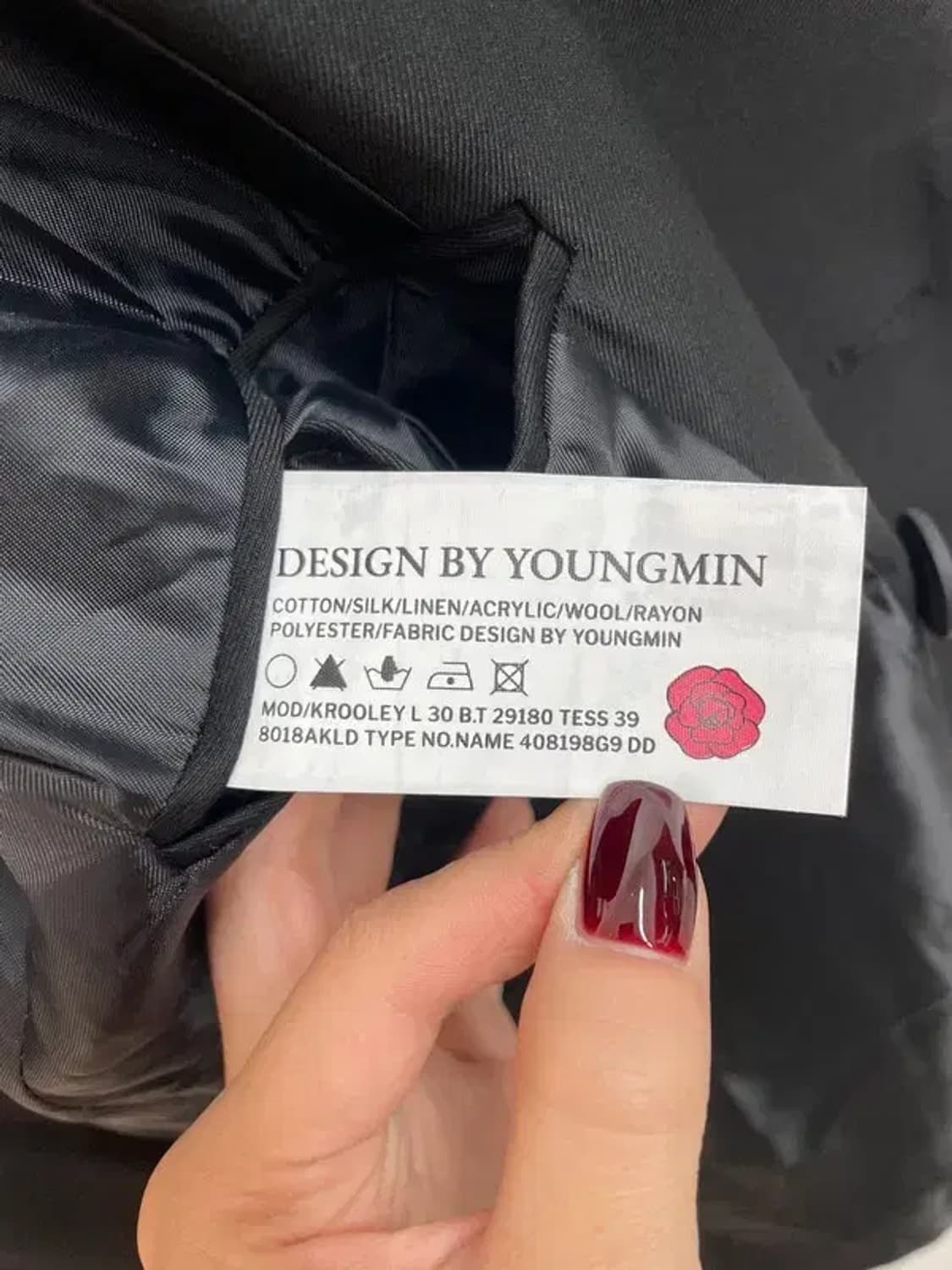 미디움 DBYM 디자인 바이 영민 더블 포켓 블레이져 자켓 블랙 상품이미지8