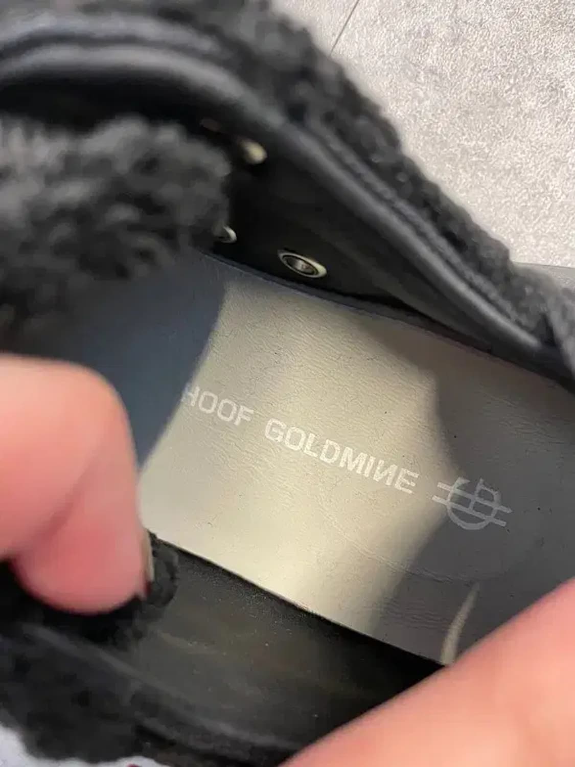 38 미사용 올블랙 hoof 키높이 왕굽 스니커즈 상품이미지6