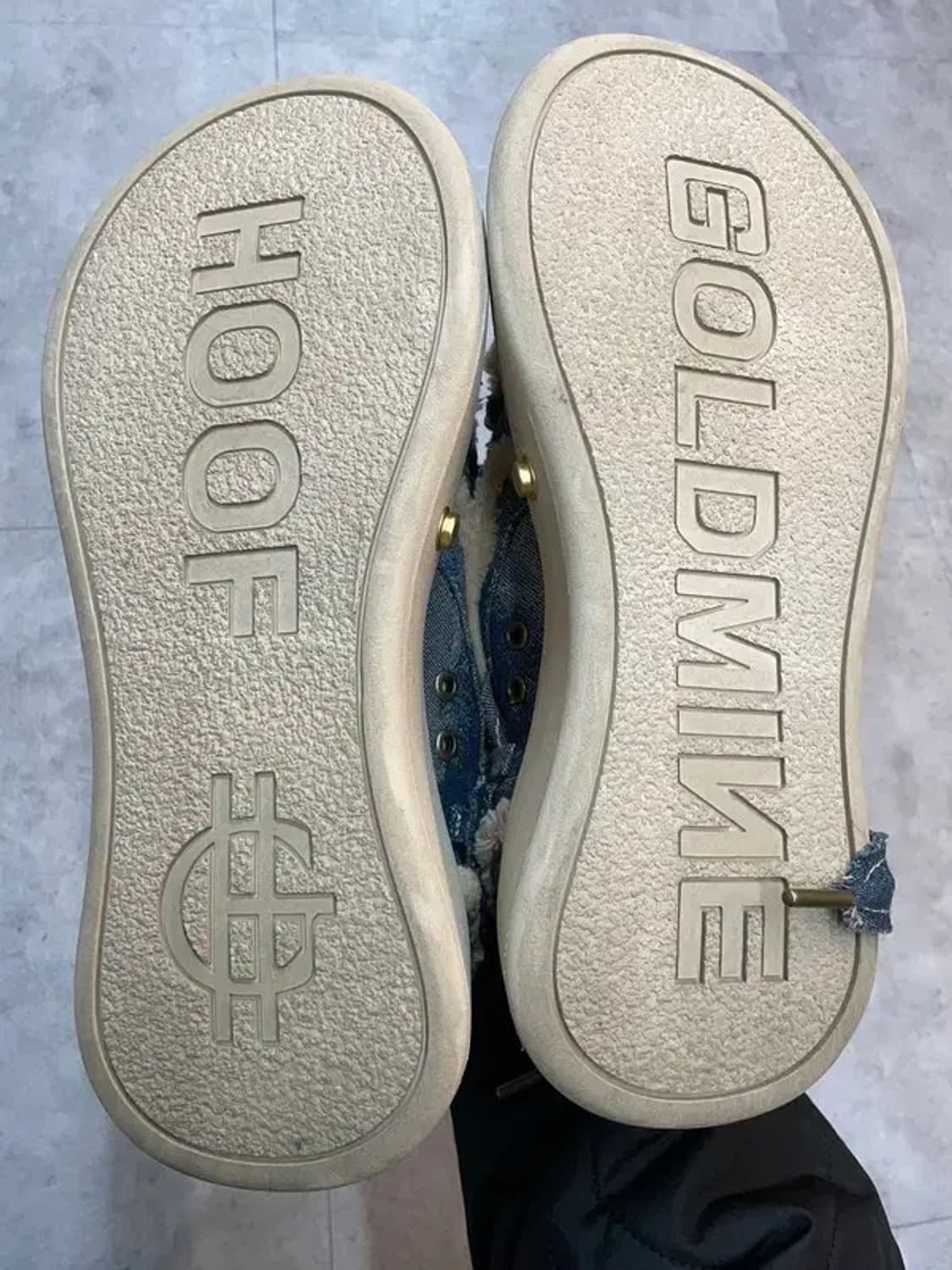 240 미사용 38 HOOF 빈티지 다크 데님 캐주얼 스니커즈 상품이미지10