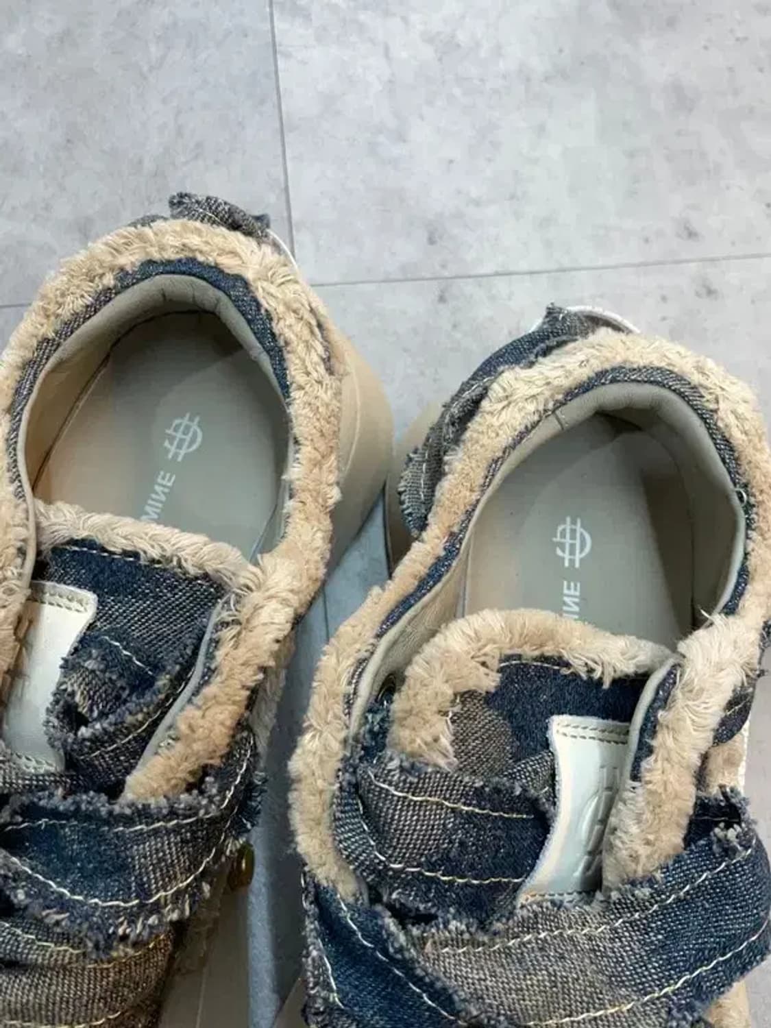 240 미사용 38 HOOF 빈티지 다크 데님 캐주얼 스니커즈 상품이미지8