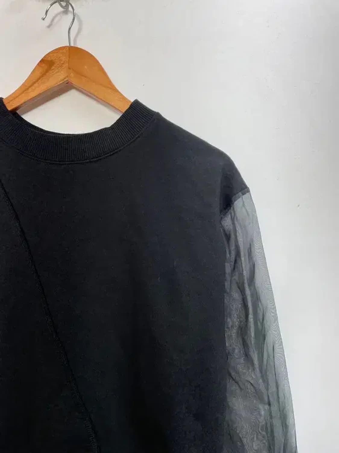 프리 여자 시스루 스웨트 셔츠 오버핏 맨투맨 상품이미지4