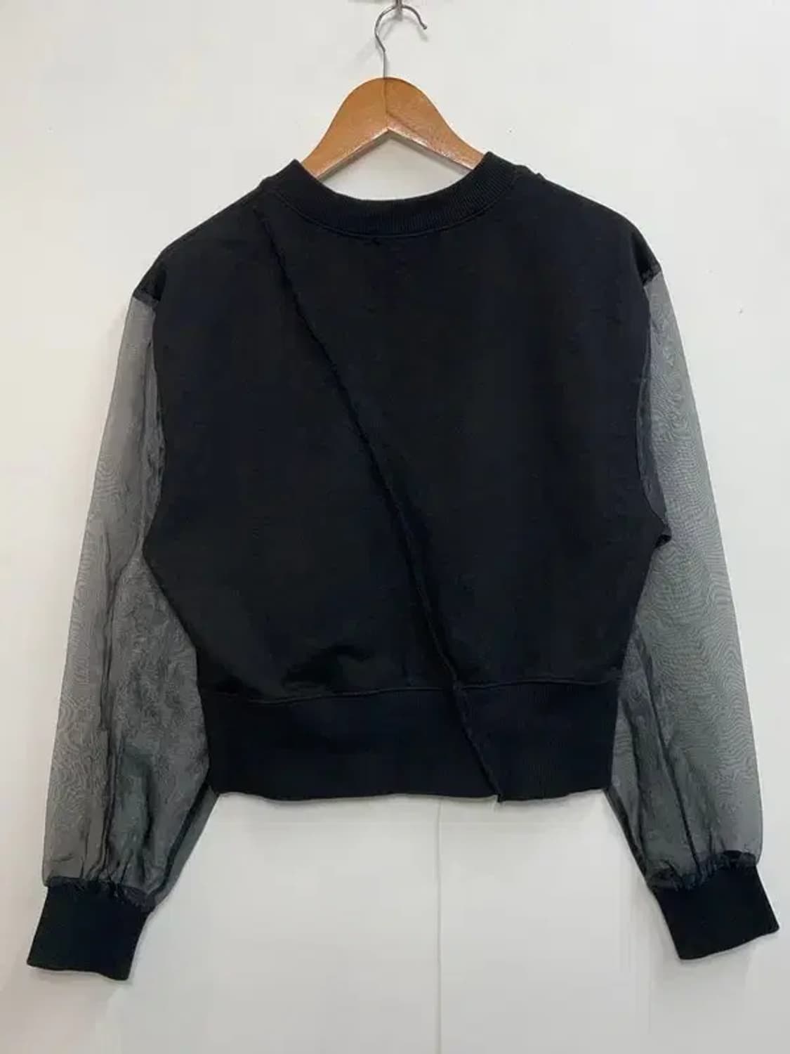 프리 여자 시스루 스웨트 셔츠 오버핏 맨투맨 상품이미지6