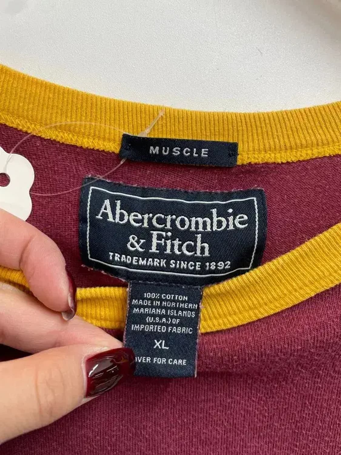 XL 아베크롬비 피치 오버핏 자주 반팔티셔츠 y2k룩 상품이미지5