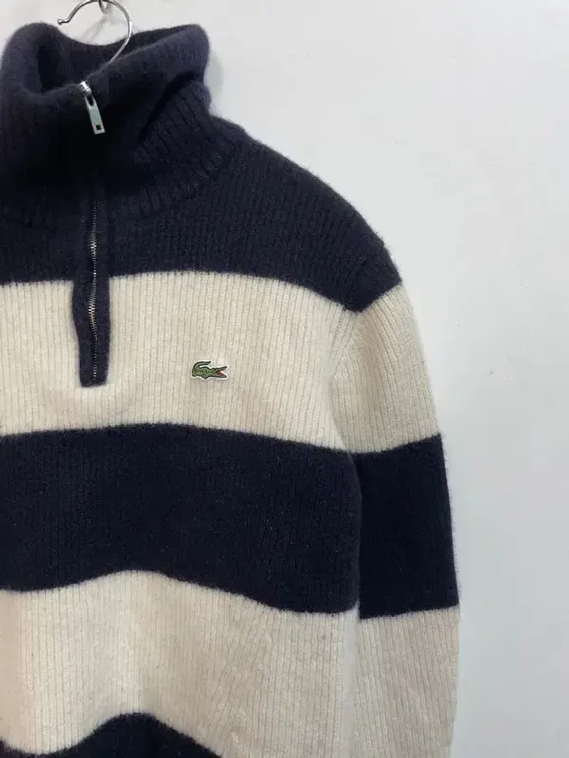 100 라코스테 반집업 카라 풀오버 니트 집업 상품이미지4