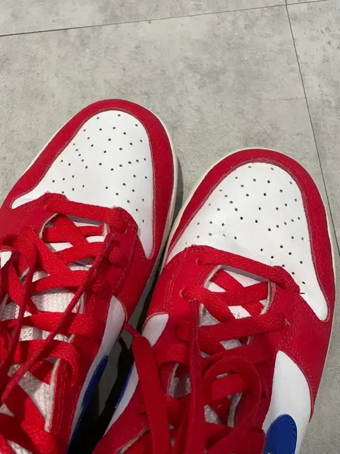 275 나이키 덩크 하이 유니버시티 레드 게임로얄 새상품급 상품이미지4