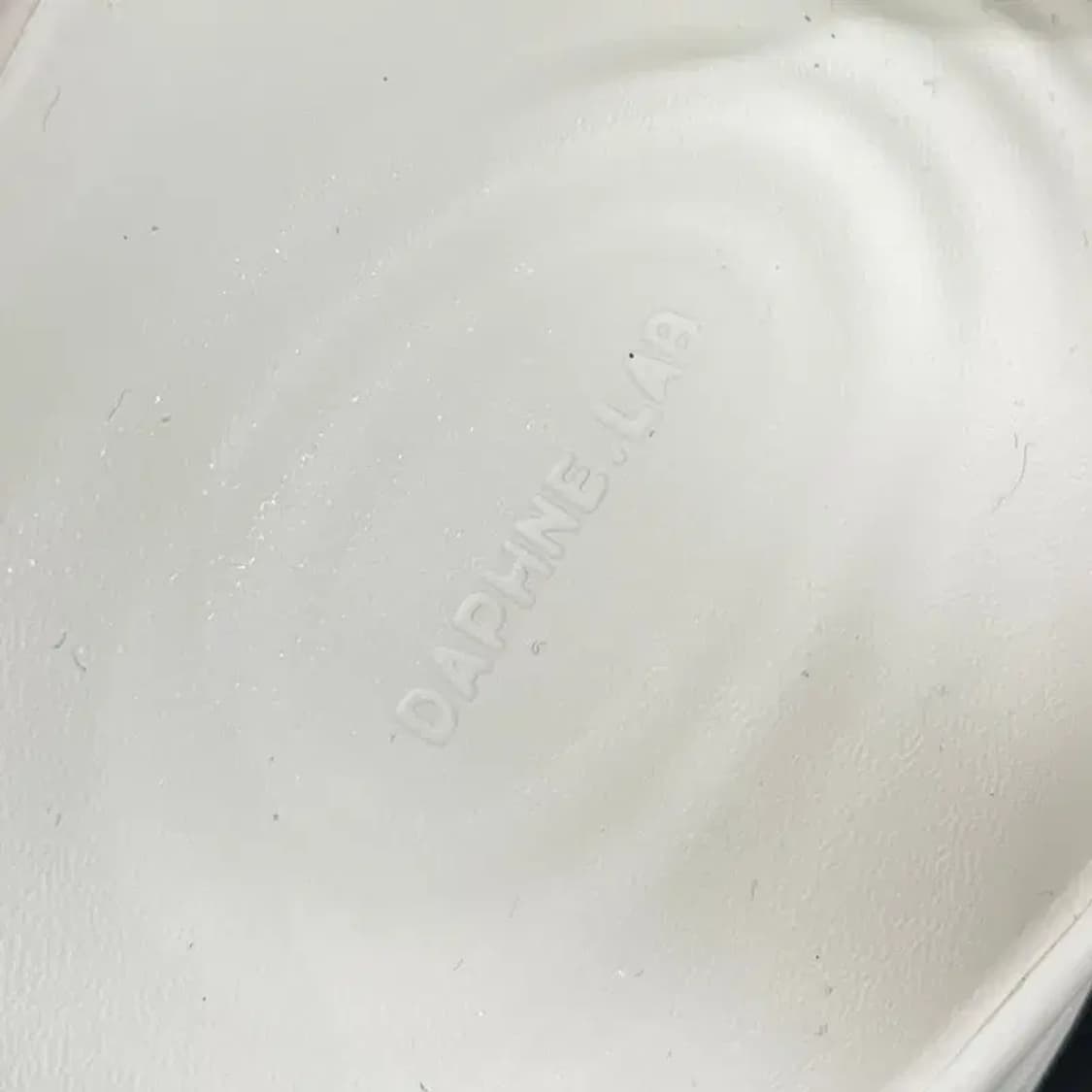 새상품 235 DAPHNE LAB 롤리팝 시리즈 통굽 클로그 화이트 상품이미지5