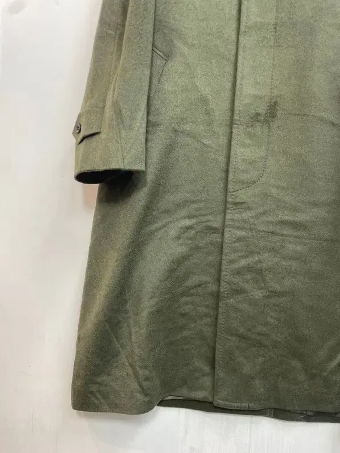 라지 남여공용 L&B 캐시미어 롱 코트 카키 상품이미지3