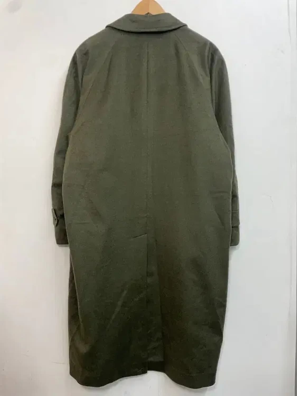 라지 남여공용 L&B 캐시미어 롱 코트 카키 상품이미지8