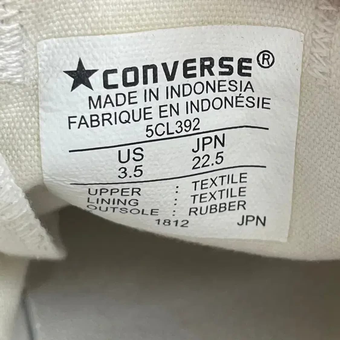 225 컨버스 올스타 청키라인 OX 화이트 스니커즈 상품이미지7