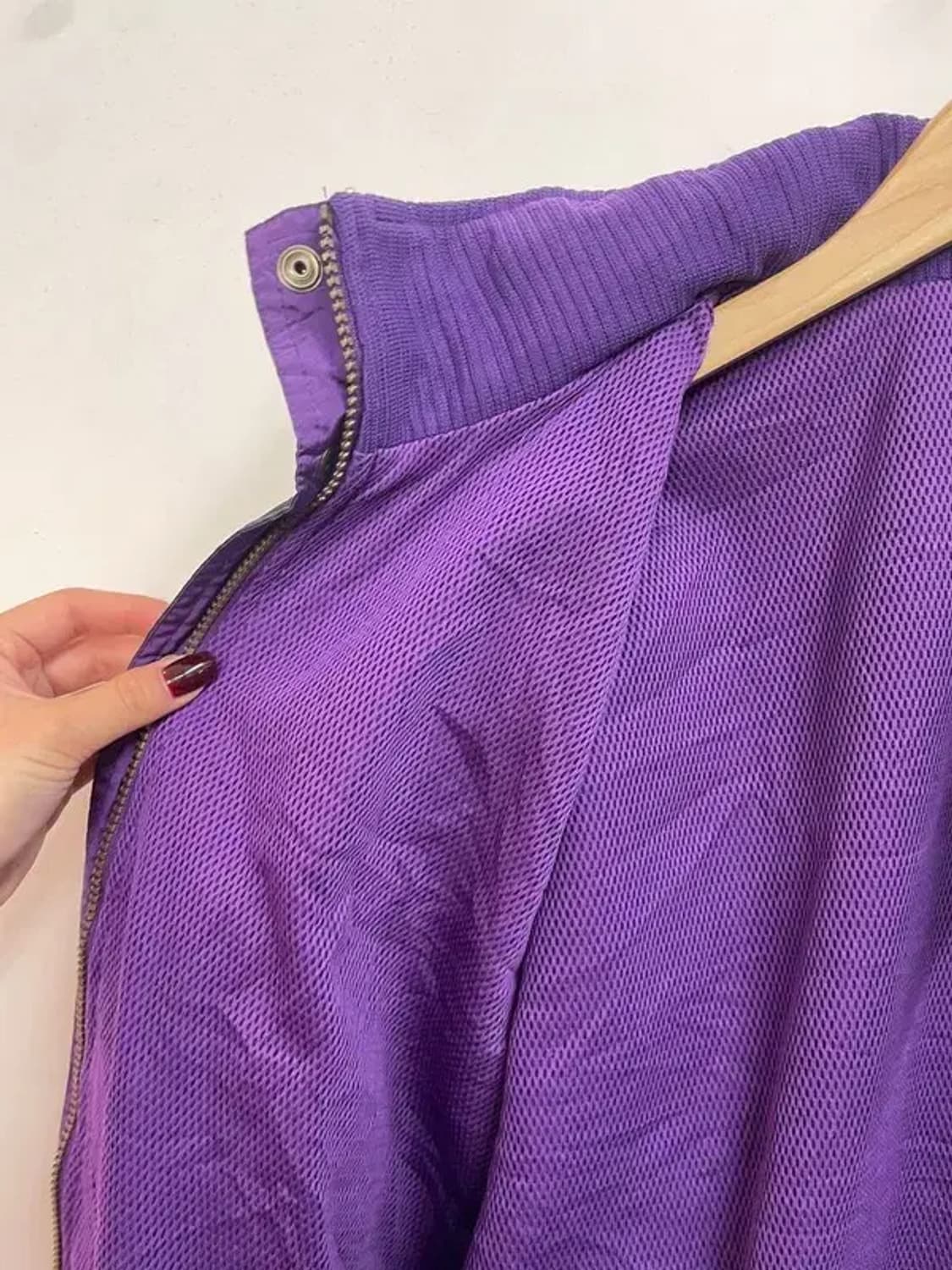 미디움 90s 올드스쿨 아카이브 챔피온 봄버 나일론 자켓 블랙 상품이미지6