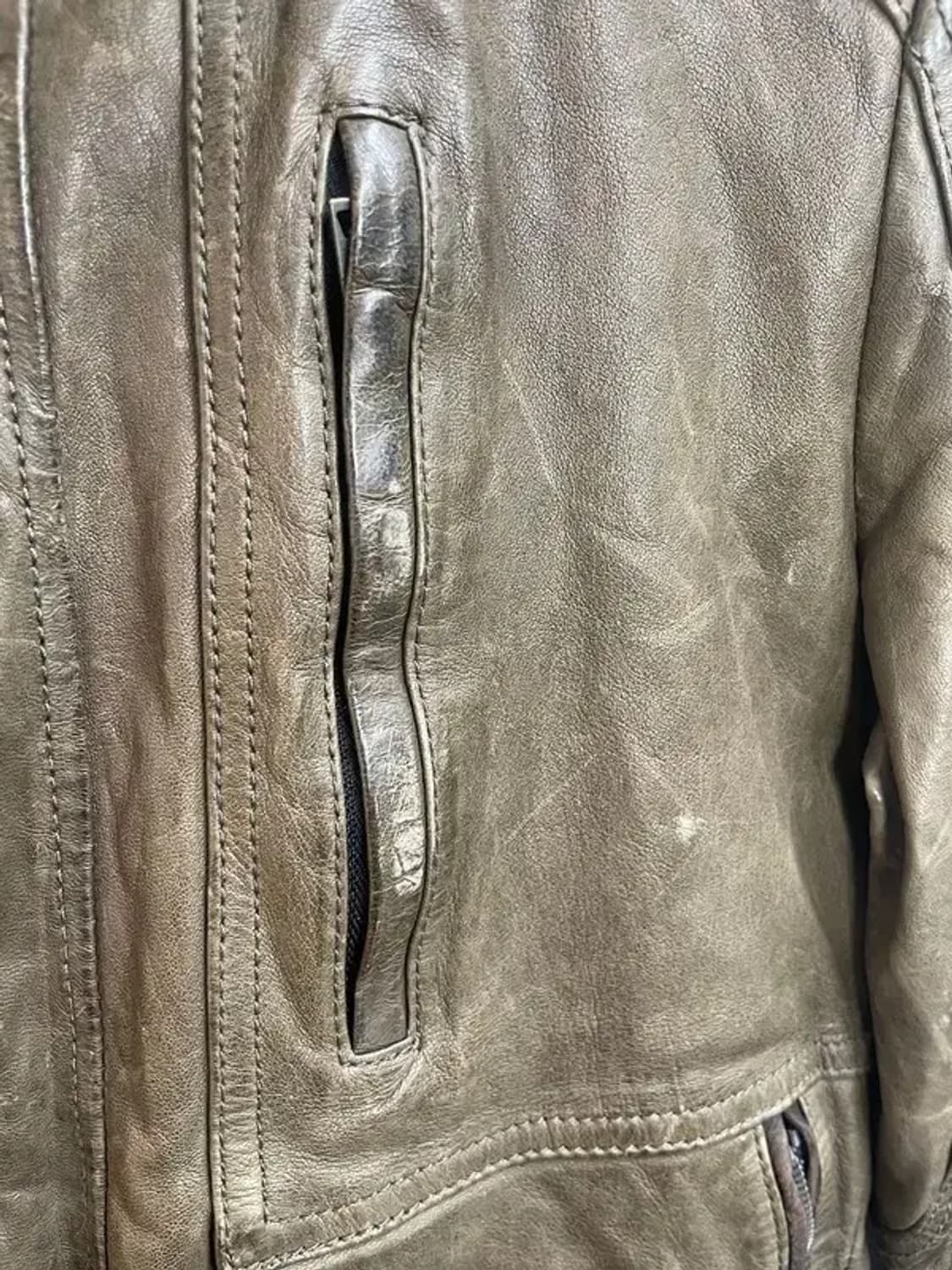 95 솔리드옴므 양가죽 올드 레더 가죽점퍼 상품이미지5