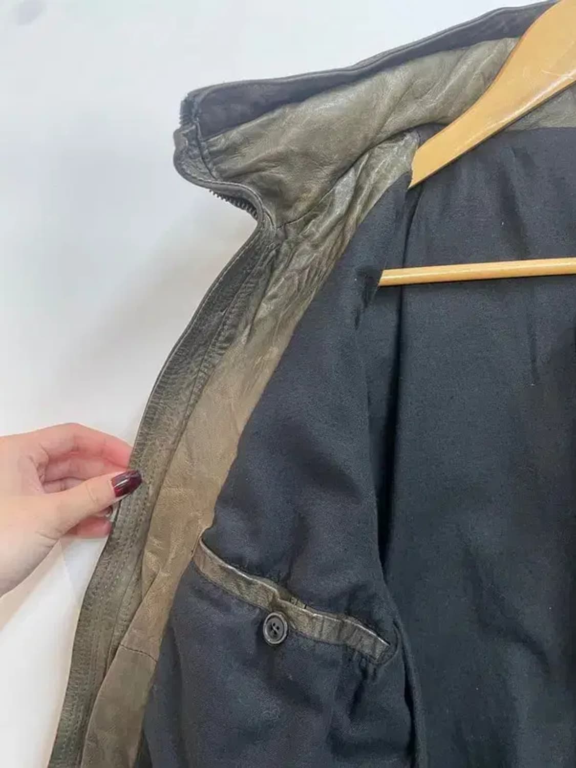 95 솔리드옴므 양가죽 올드 레더 가죽점퍼 상품이미지6