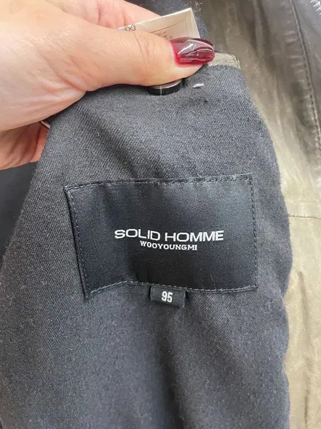 95 솔리드옴므 양가죽 올드 레더 가죽점퍼 상품이미지7