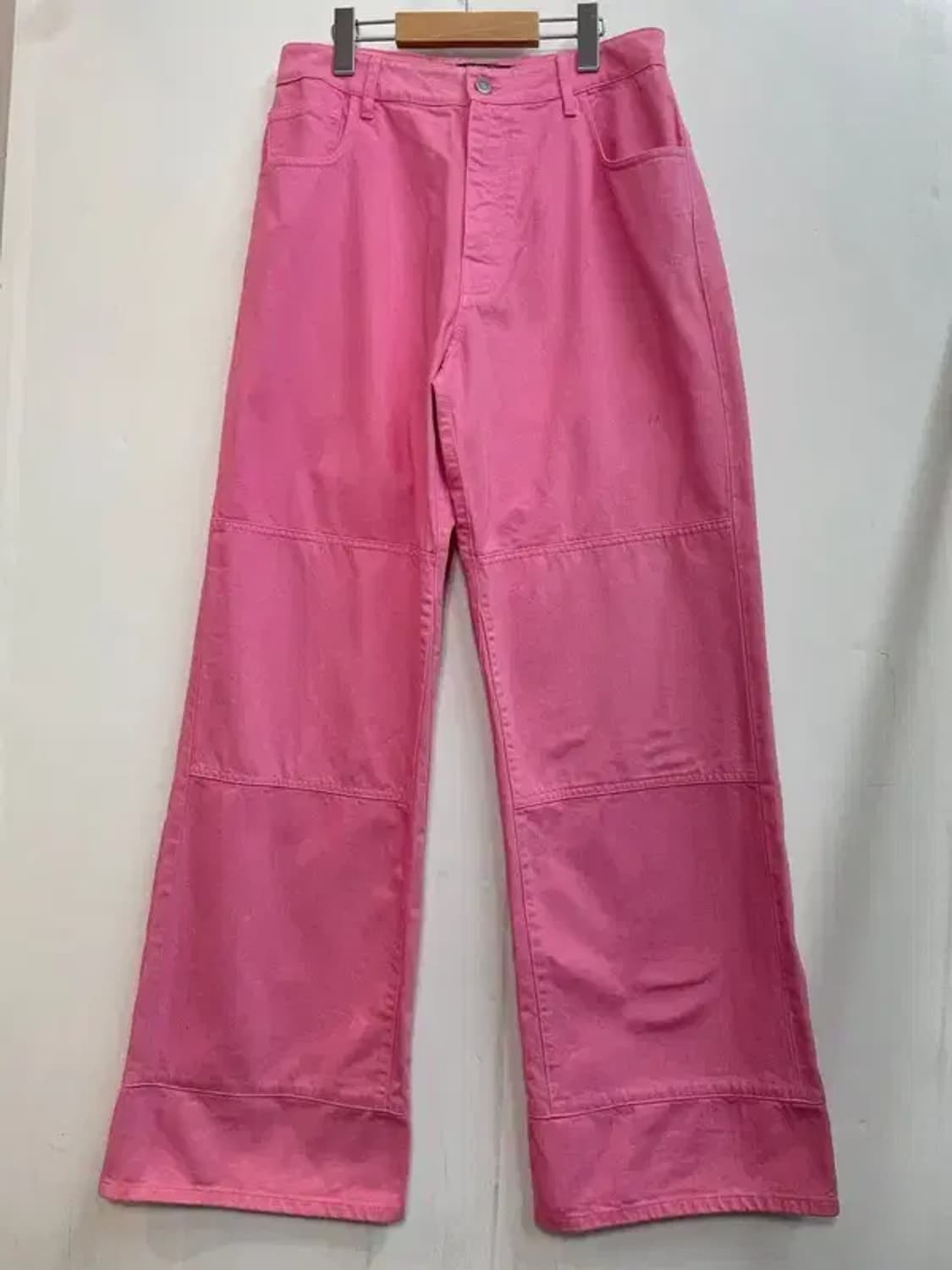 30 라프시몬스 21aw 핑크 와이드 워크팬츠 바지 상품이미지2