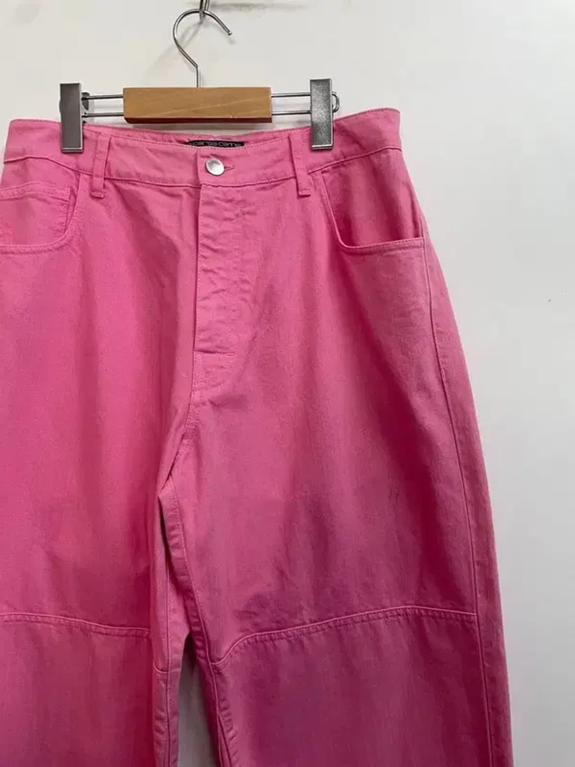 30 라프시몬스 21aw 핑크 와이드 워크팬츠 바지 상품이미지4