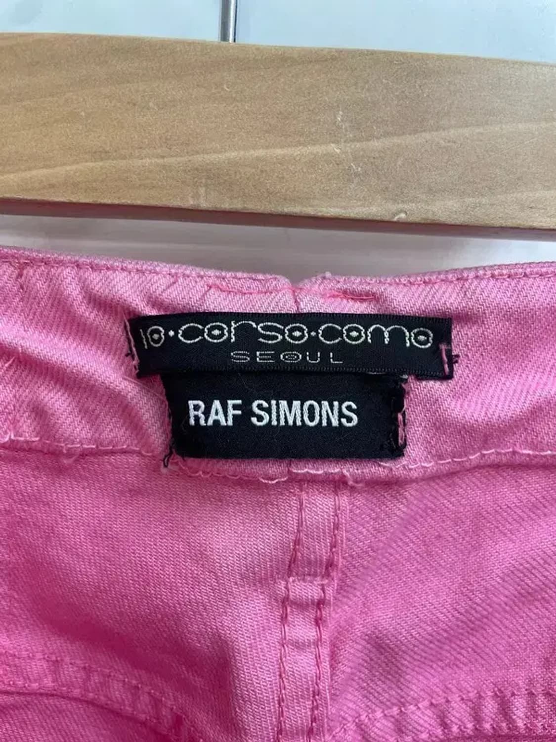 30 라프시몬스 21aw 핑크 와이드 워크팬츠 바지 상품이미지6