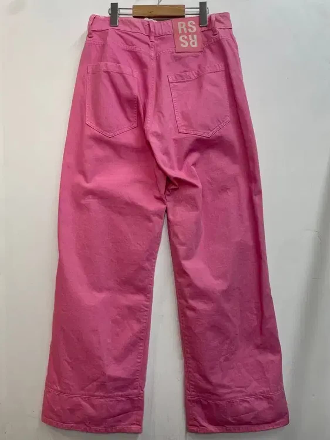 30 라프시몬스 21aw 핑크 와이드 워크팬츠 바지 상품이미지9