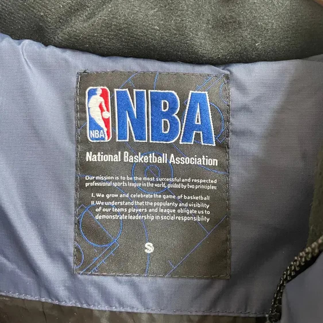 스몰 nba 블랙패치 다운패딩 점퍼 상품이미지6