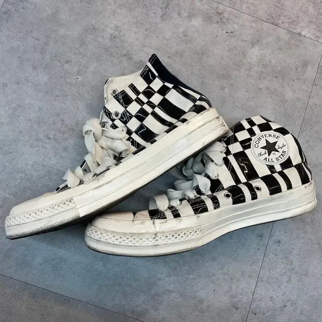 270 컨버스 척70 에글렛 블랙 하이탑 스니커즈 상품이미지4