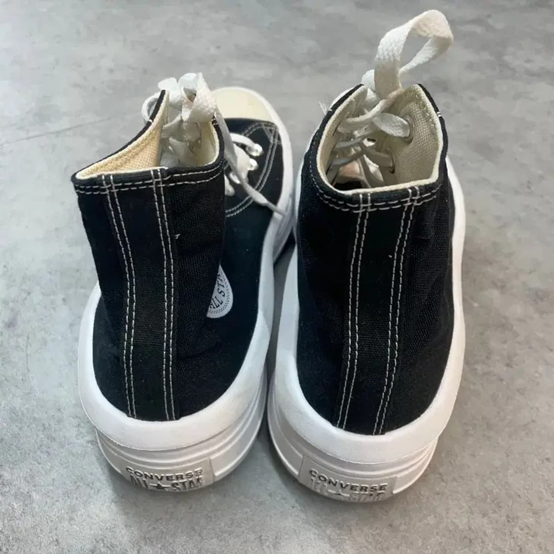 250 컨버스 척테일러 올스타 무브 하이 블랙 스니커즈 상품이미지7