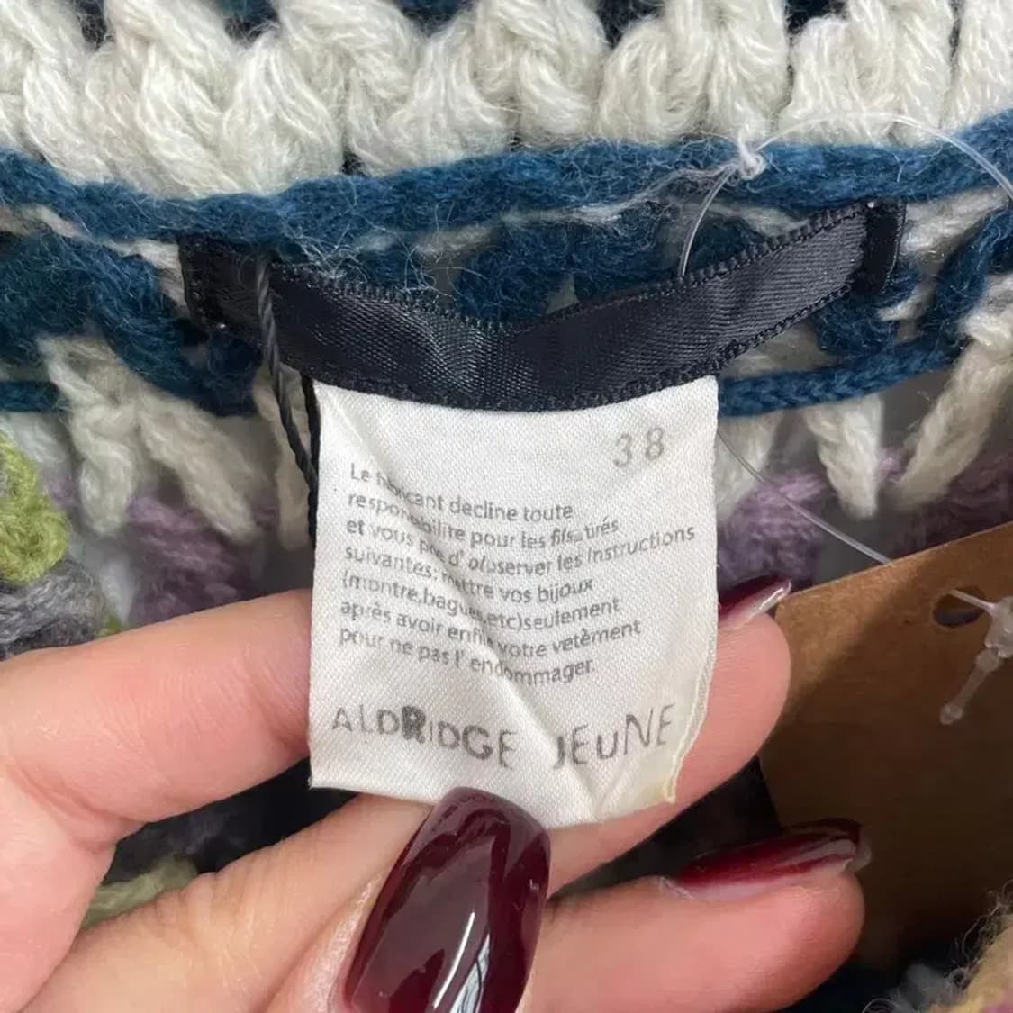 38 여자 터틀넥 빈티지 니트 망토 풀오버 상품이미지5