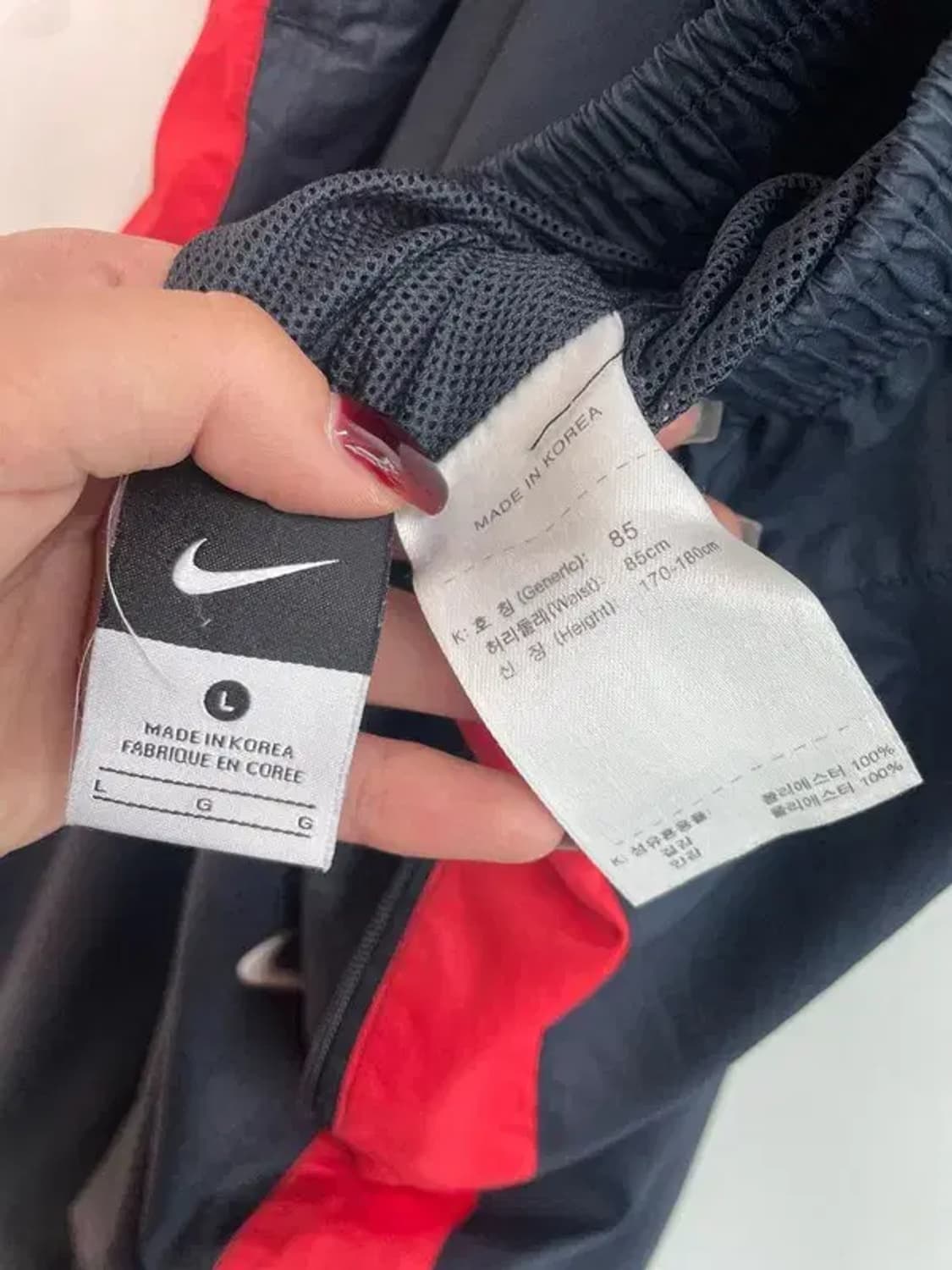 L 나이키 AS 풋볼 우븐 웜업 나일론 팬츠 네이비 상품이미지5