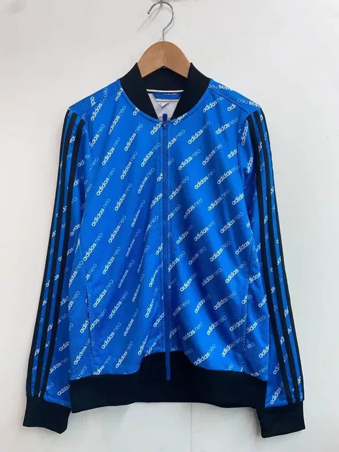 라지 아디다스 네오 캐주얼 트랙 재킷 블루 상품이미지2