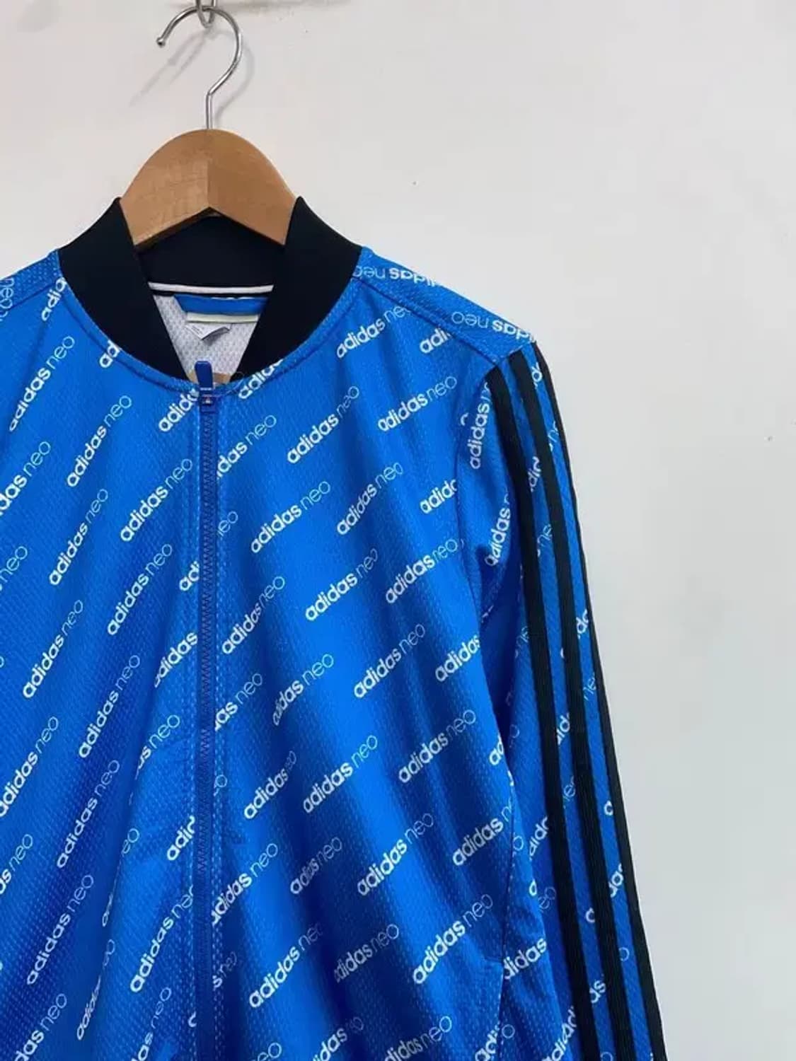 라지 아디다스 네오 캐주얼 트랙 재킷 블루 상품이미지4