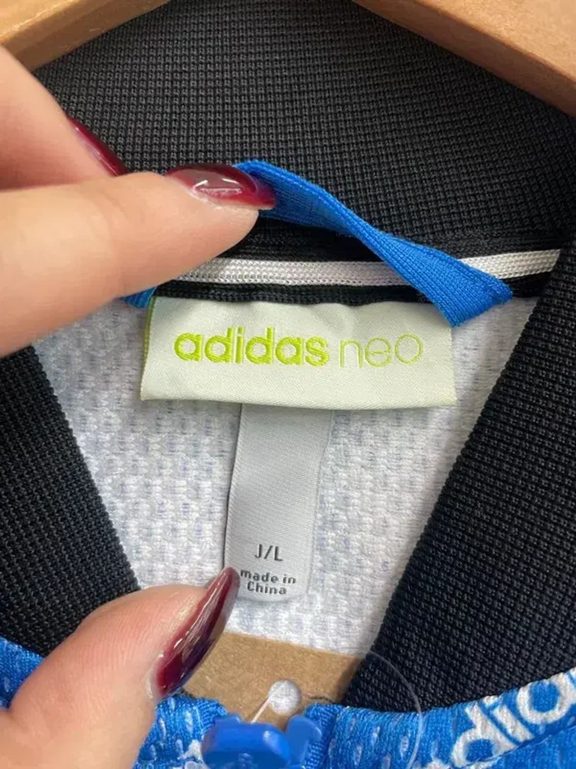 라지 아디다스 네오 캐주얼 트랙 재킷 블루 상품이미지5