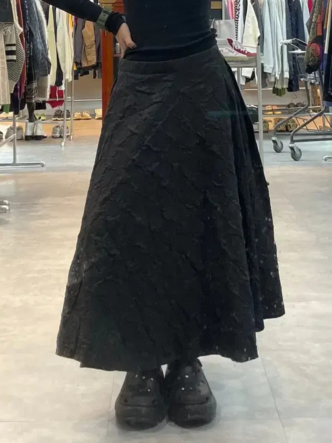 프리 JPN 일본 빈티지 플라워 워셔 스커트 상품이미지1