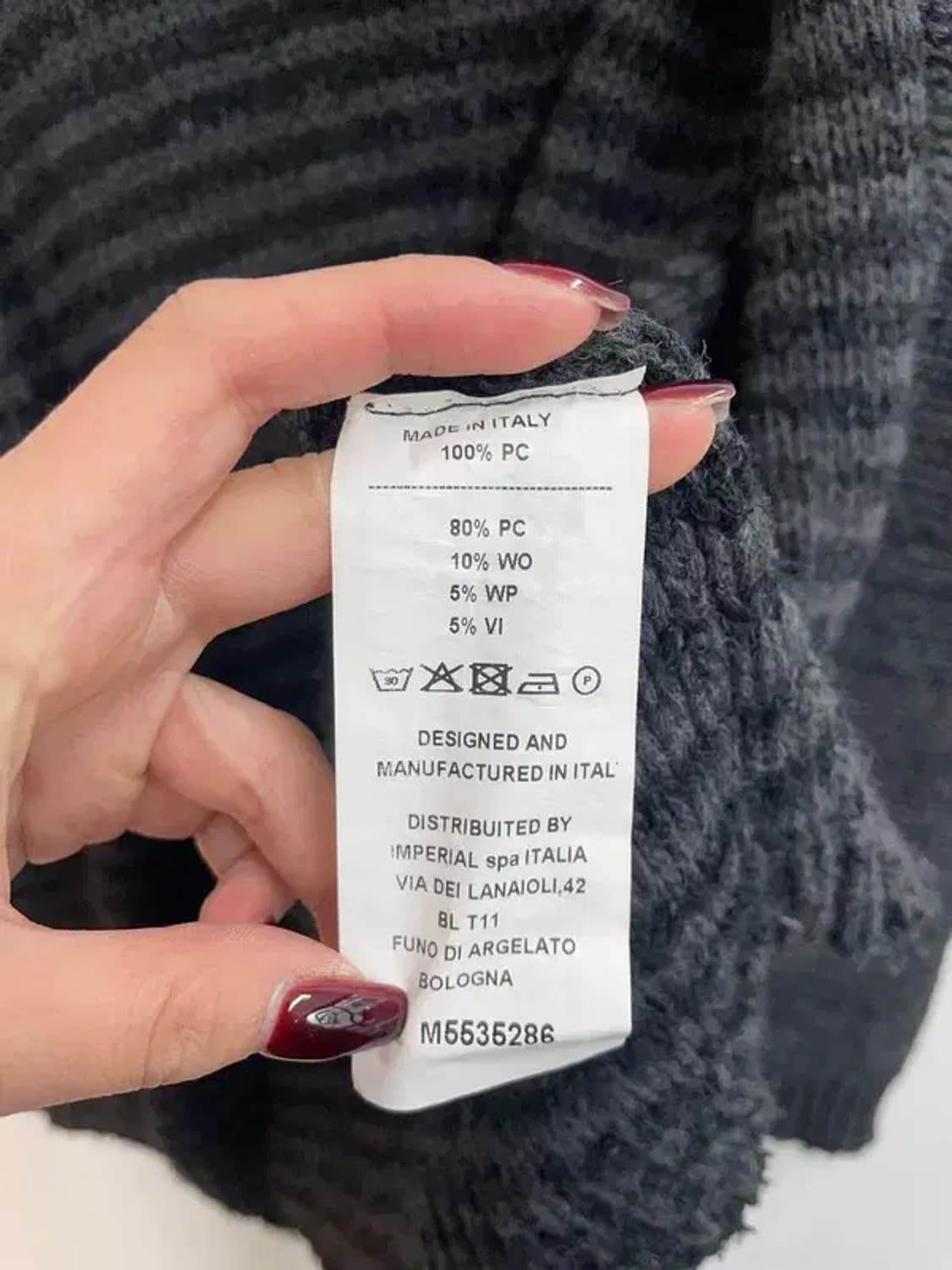 임페리얼 블랙라벨 JPN 차콜 그레이 숄 칼라 니트 가디건 상품이미지7