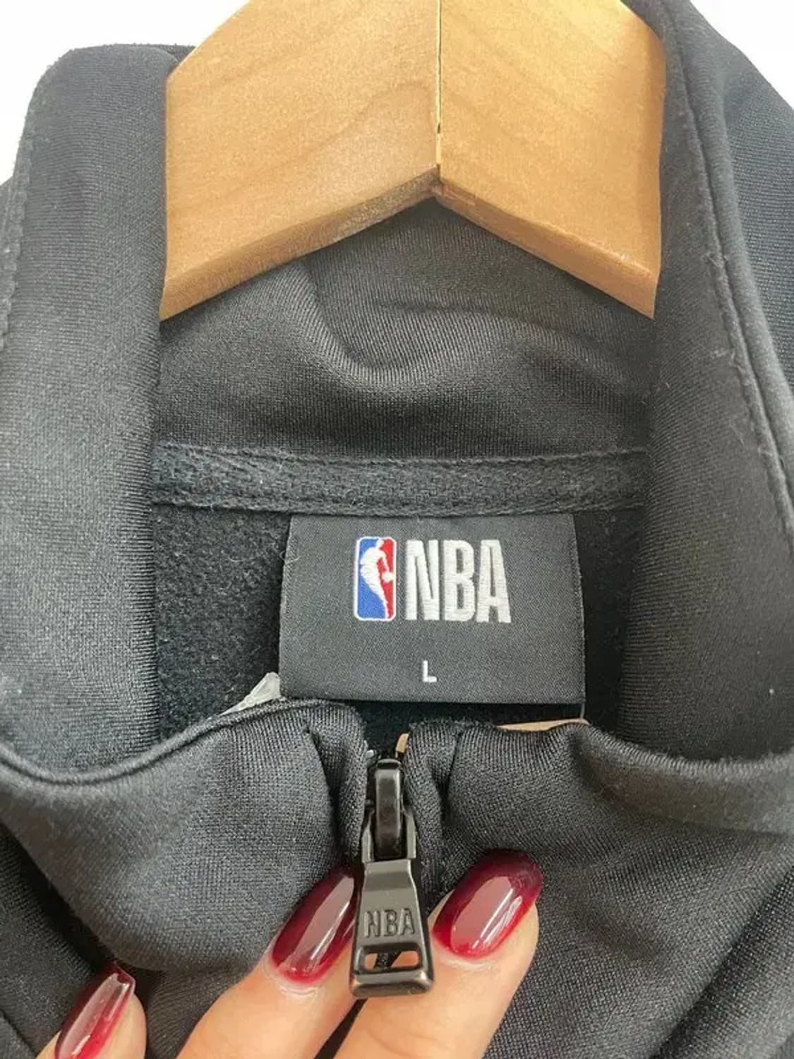 라지 NBA 시카고 불스 라글란 배색 트랙탑 트레이닝 집업 상품이미지5