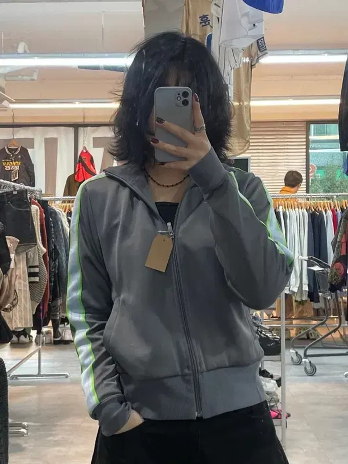 미디움 나이키 삼선 사이드라인 져지 집업 상품이미지1