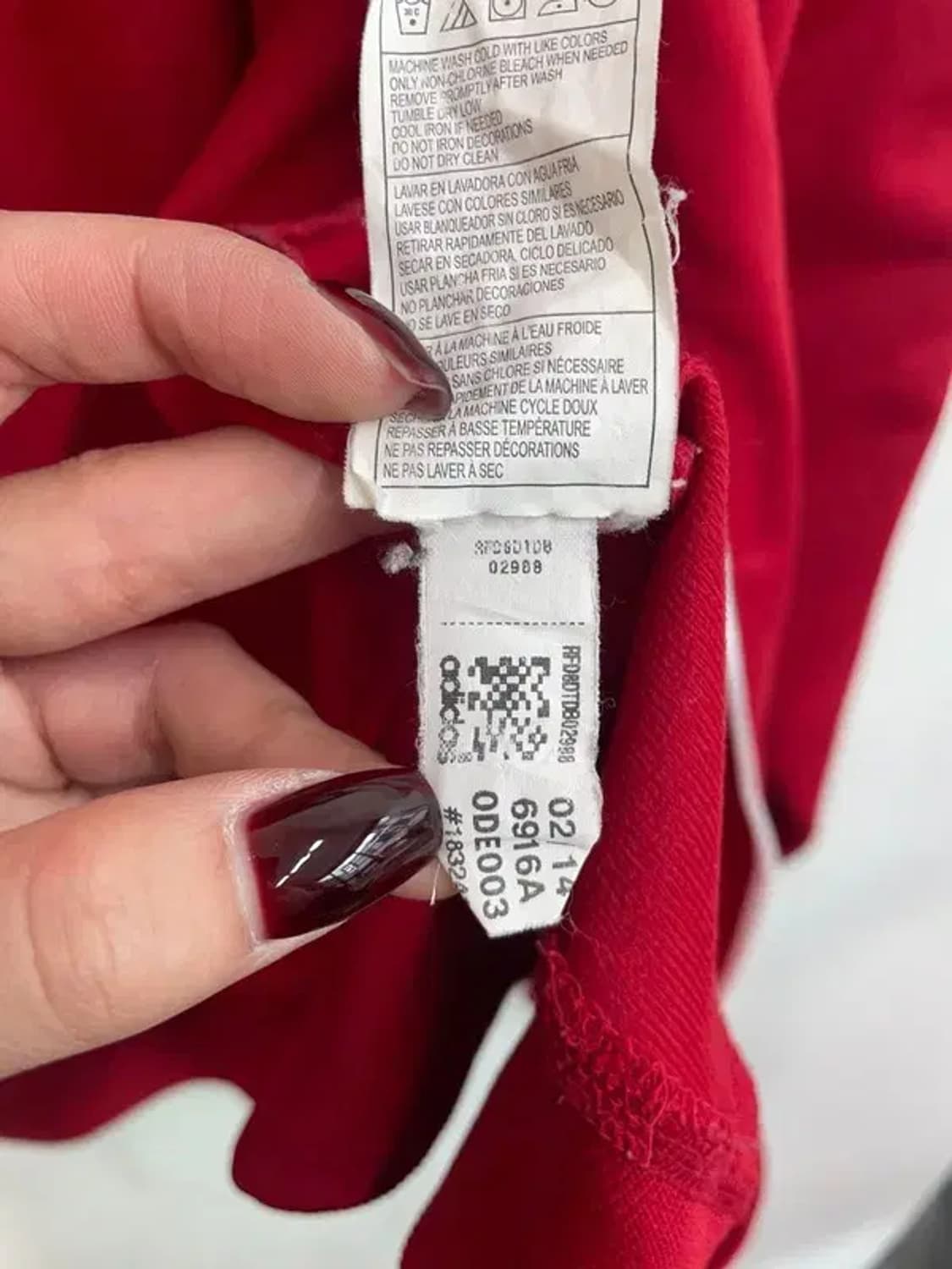 미디움 아디다스 삼선 코치 트레이닝탑 져지 레드 상품이미지8