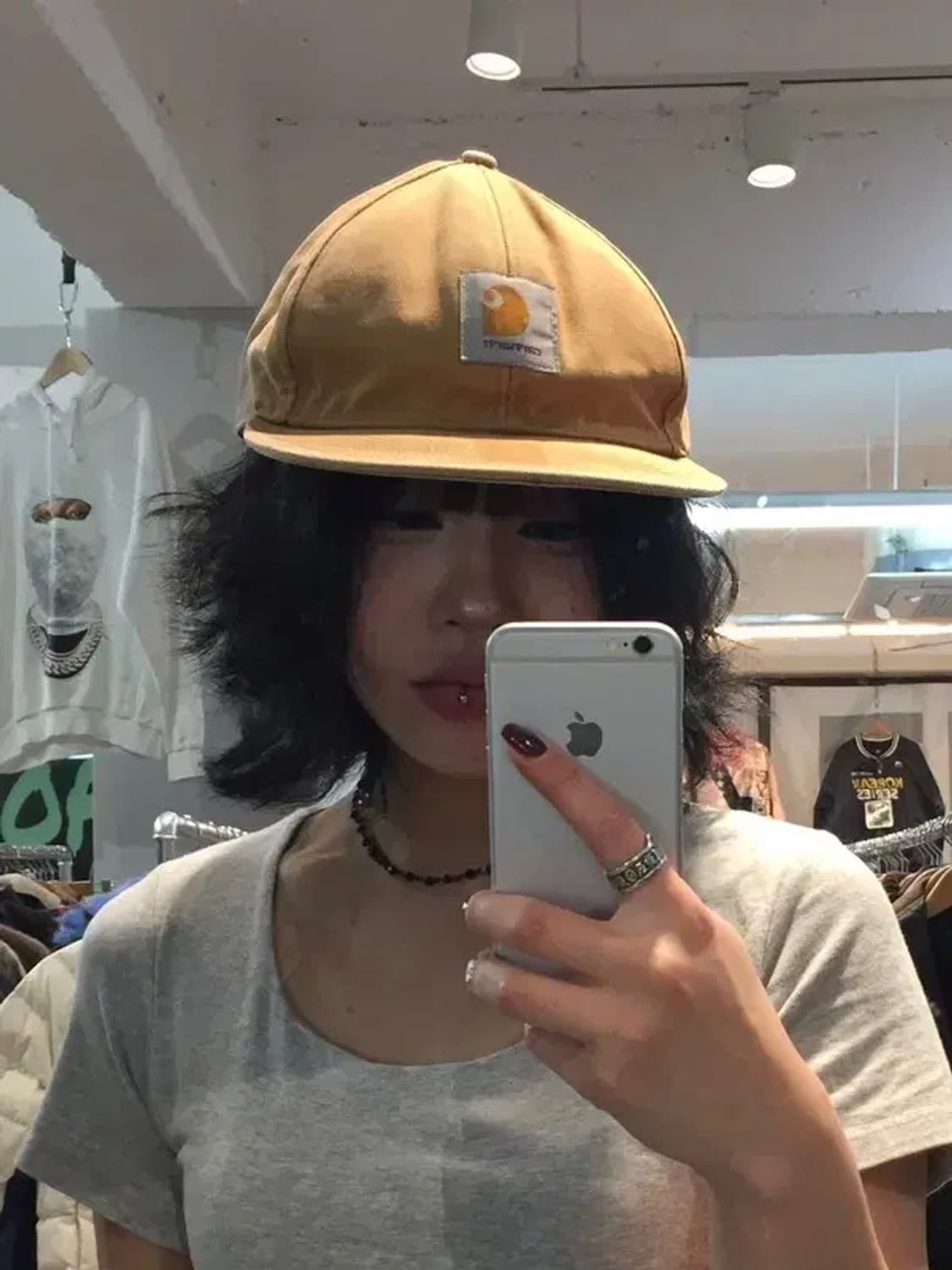 OS 빈티지 칼하트 누빔 야구모자 볼캡 상품이미지1