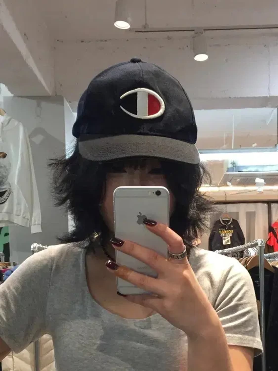 OS 챔피온 빅 C 로고 스냅백 블랙 상품이미지1