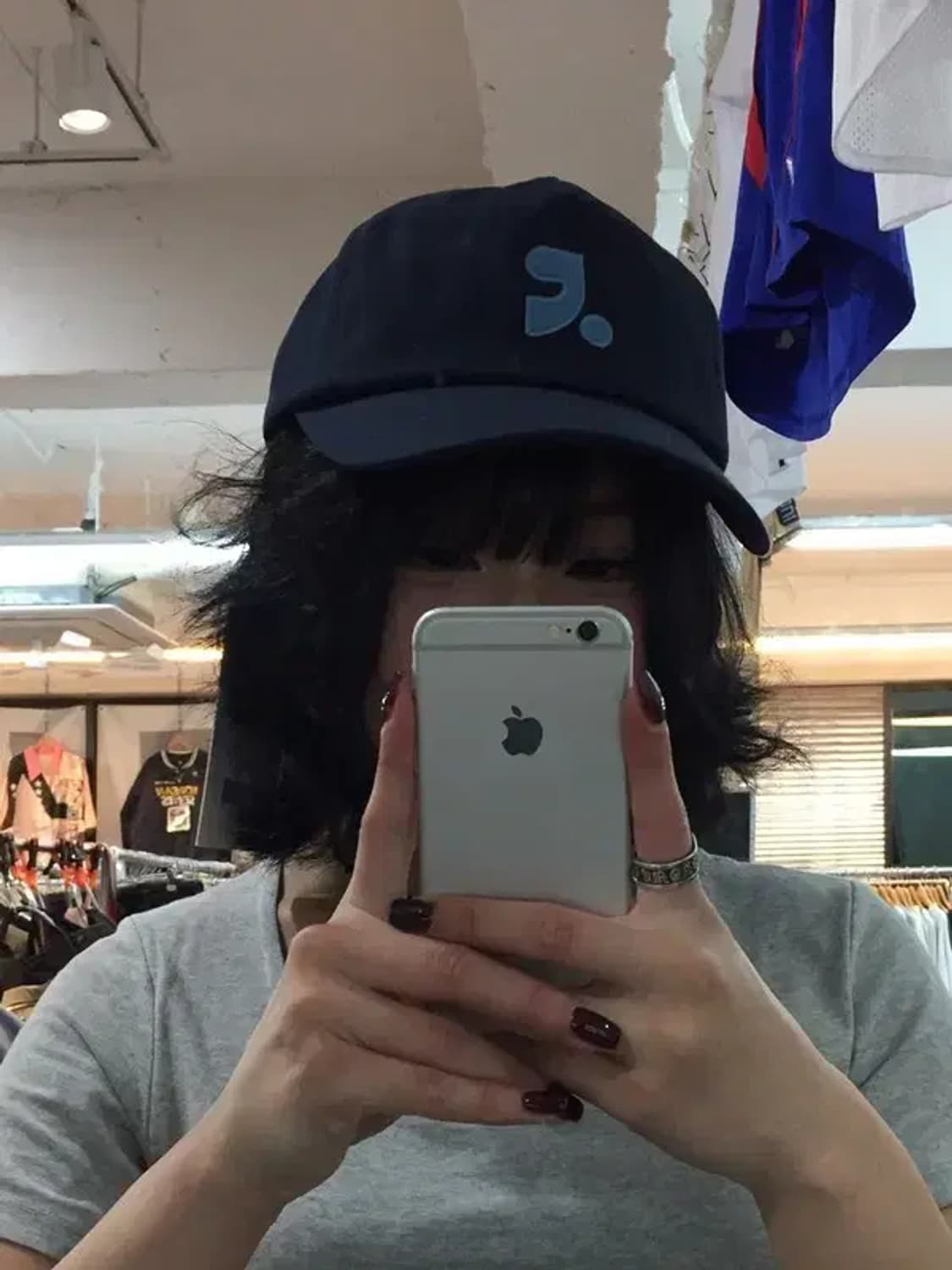 OS 새상품 레스트앤레크레이션 로고 코튼 볼캡 네이비 상품이미지1