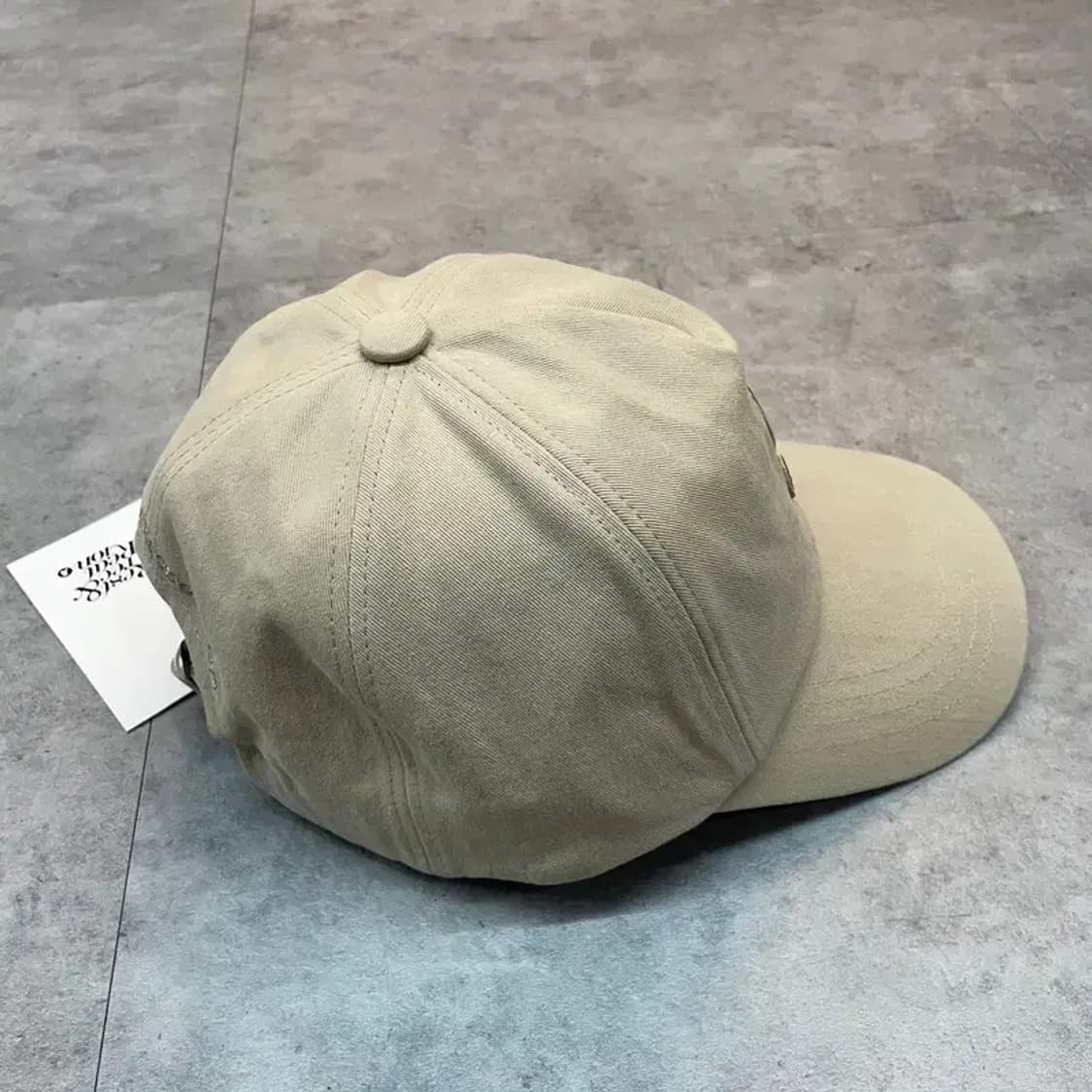 OS 새상품 레스트앤레크레이션 로고 코튼 볼캡 베이지 상품이미지4