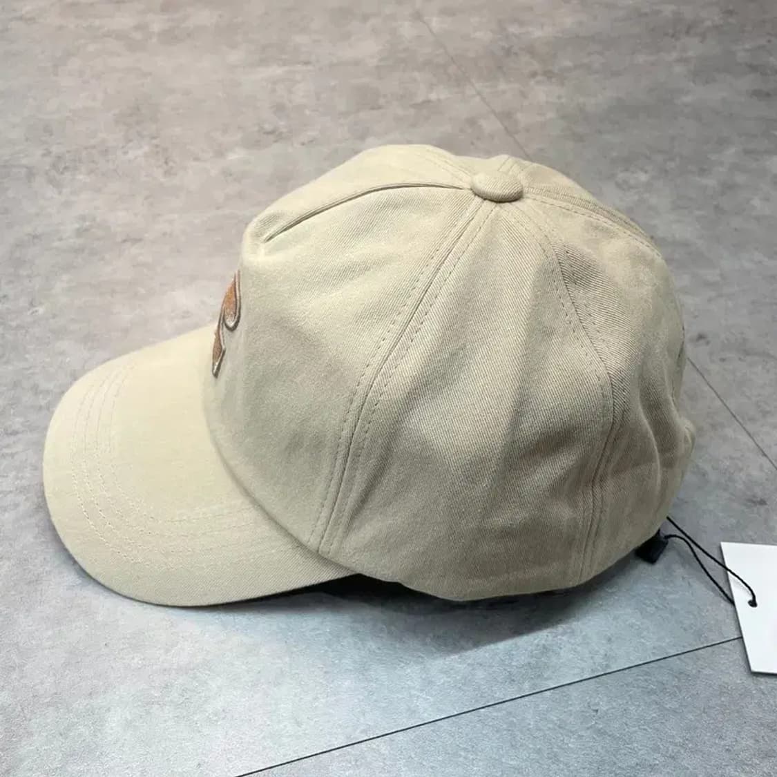 OS 새상품 레스트앤레크레이션 로고 코튼 볼캡 베이지 상품이미지5