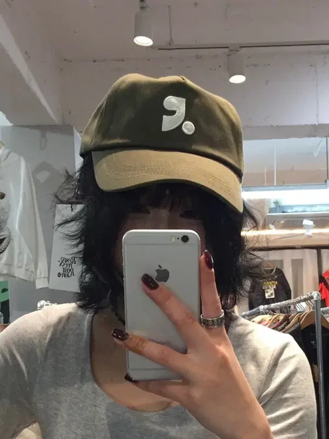 OS 새상품 레스트앤레크레이션 로고 코튼 볼캡 카키 상품이미지1