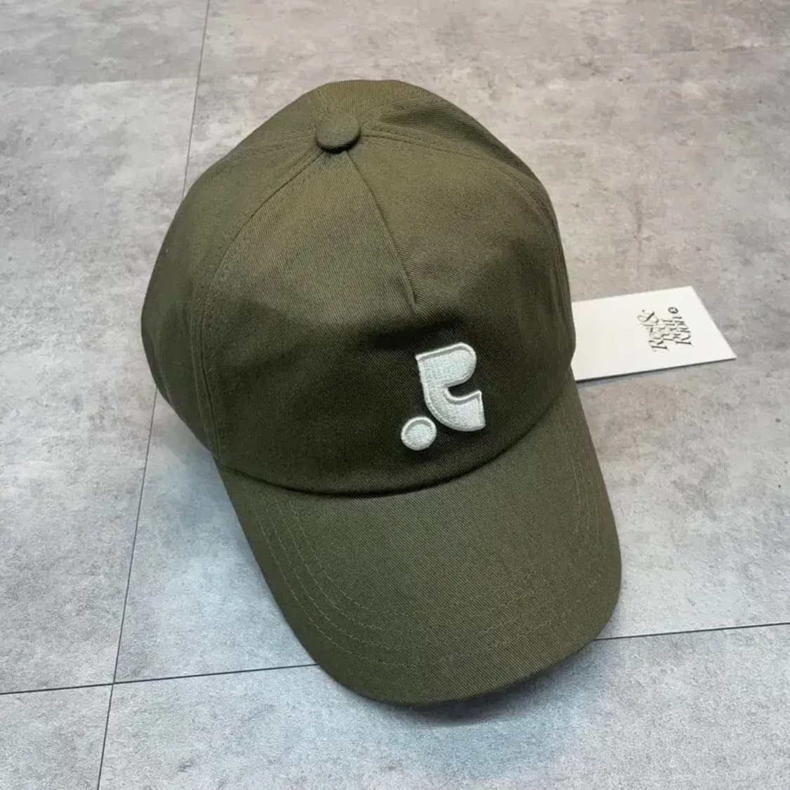 OS 새상품 레스트앤레크레이션 로고 코튼 볼캡 카키 상품이미지2