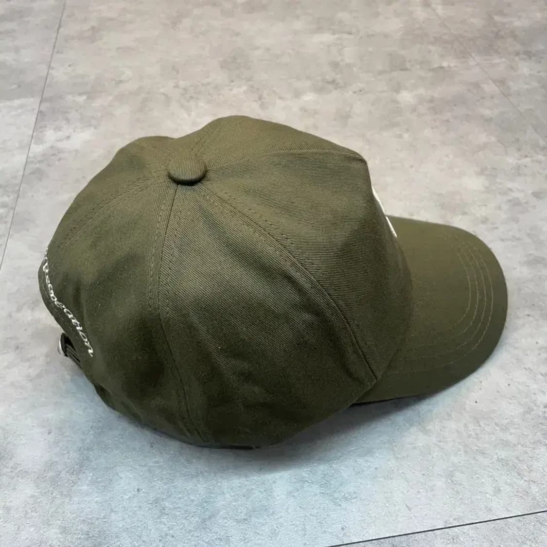 OS 새상품 레스트앤레크레이션 로고 코튼 볼캡 카키 상품이미지4