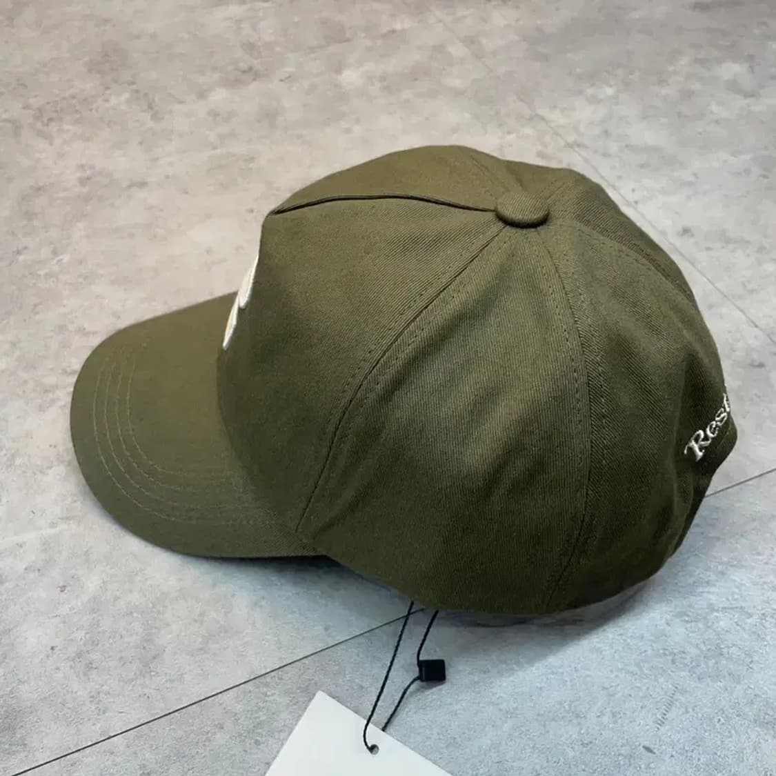 OS 새상품 레스트앤레크레이션 로고 코튼 볼캡 카키 상품이미지5
