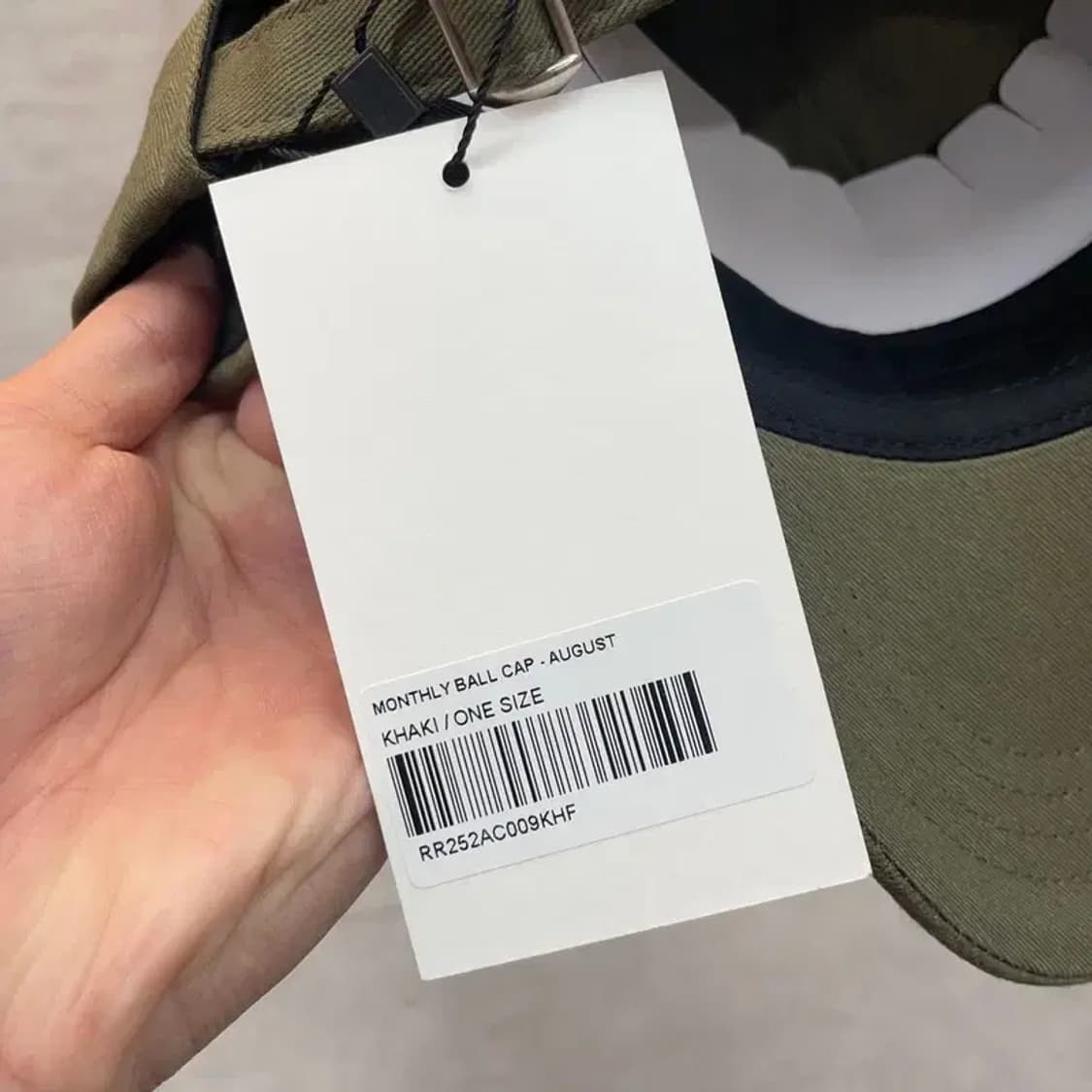 OS 새상품 레스트앤레크레이션 로고 코튼 볼캡 카키 상품이미지8