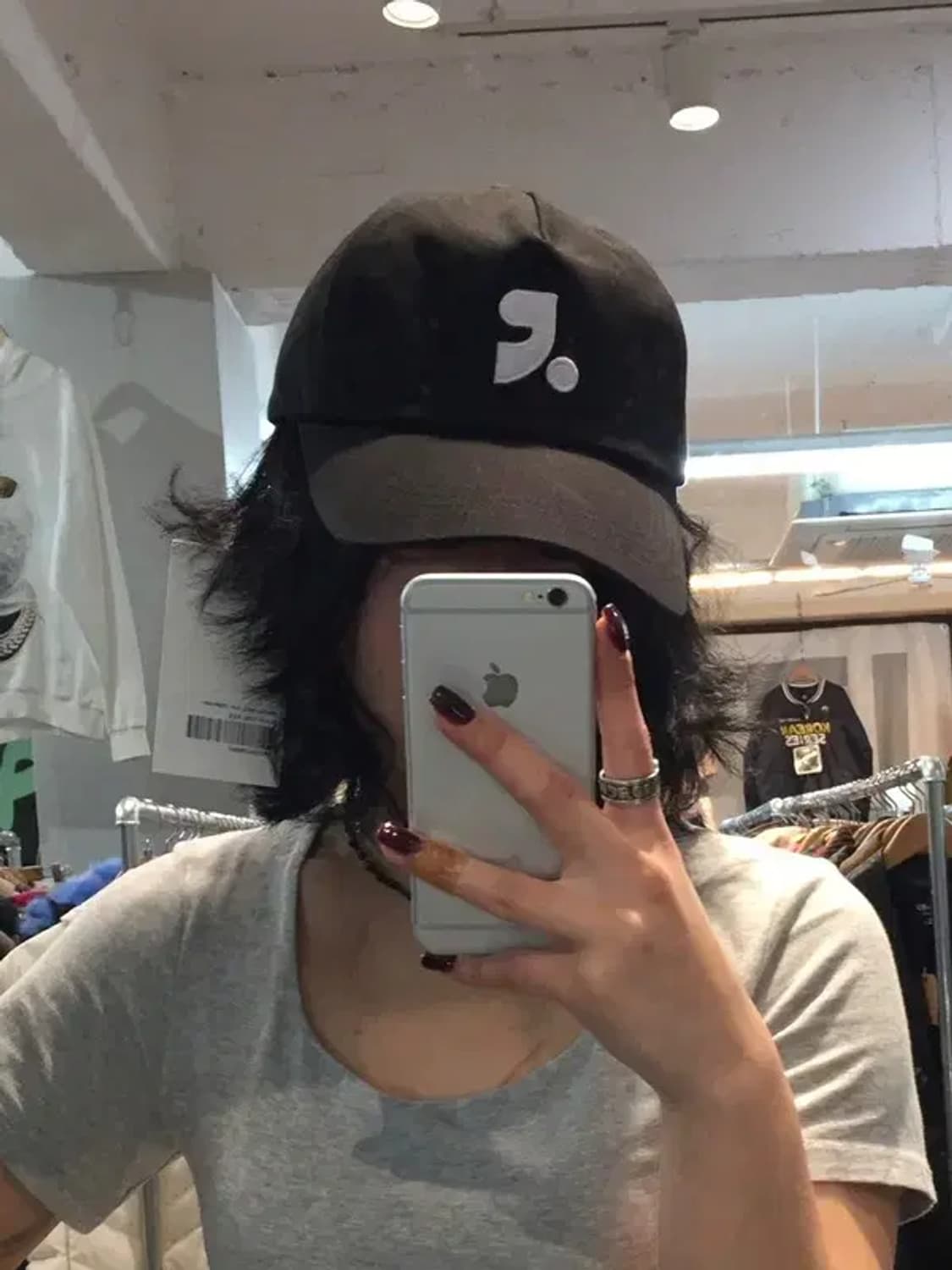 OS 새상품 레스트앤레크레이션 로고 코튼 볼캡 블랙 상품이미지1