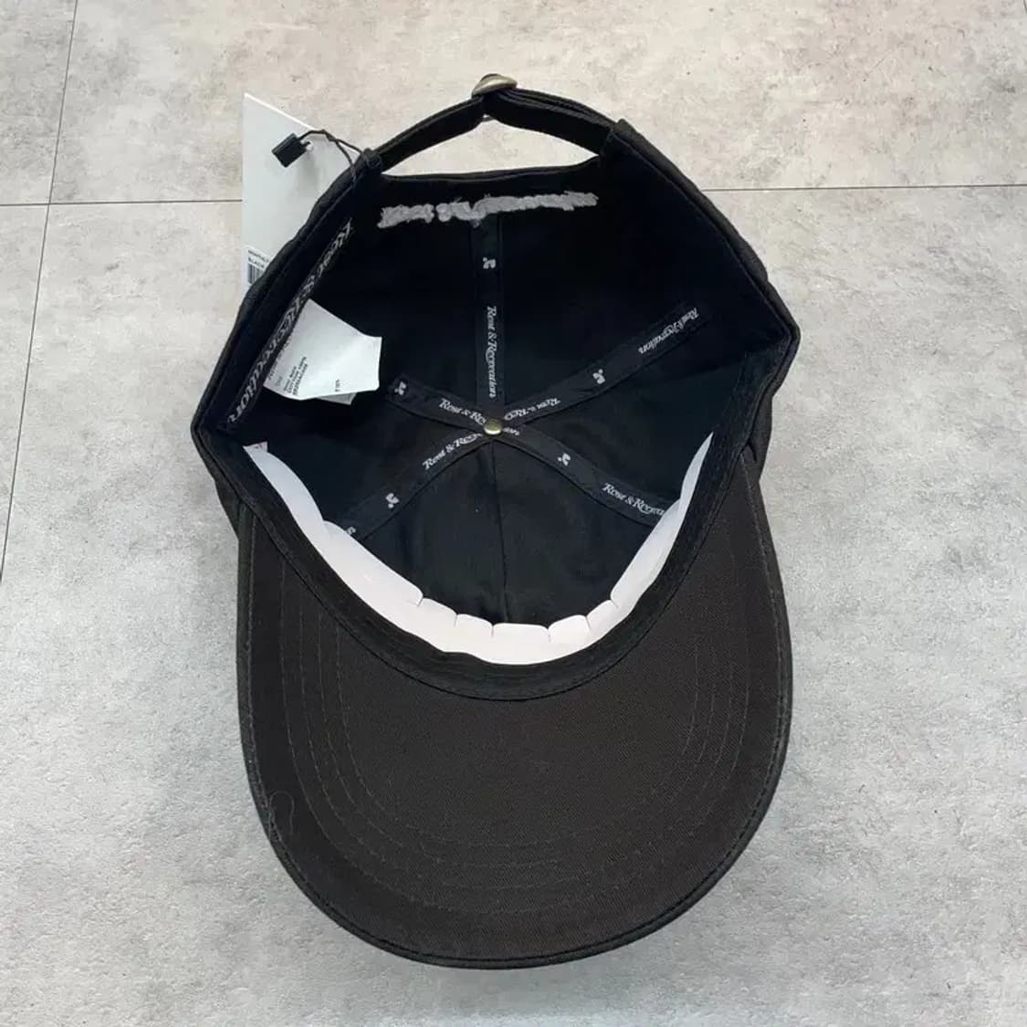 OS 새상품 레스트앤레크레이션 로고 코튼 볼캡 블랙 상품이미지6
