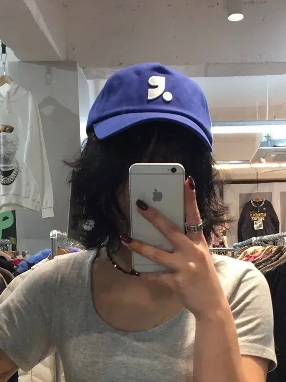 OS 새상품 레스트앤레크레이션 로고 코튼 볼캡 블루 상품이미지1